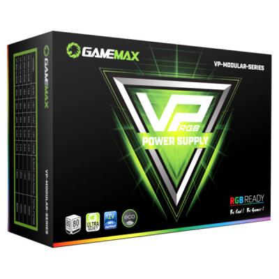   GameMax VP-700-M-RGB 700W, 12cm fan, 80 Plus, 2x6+2pin, Active PFC, Box (VP-700-M-RGB) -  6