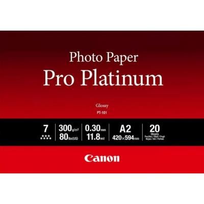 Canon A2 Pro Platinum Photo Paper PT-101 20. (2768B067) -  1