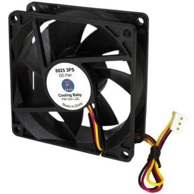 ���������� 80 mm Cooling Baby 80x80x25�� 8025 3PS SB 12� 0,18� 24,3��, 2500 ��/��� 3pin - �������� 1