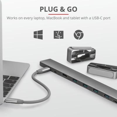 Trust Dalyx Aluminium 10-in-1 USB-C Multi-port Dock 23417_TRUST -  10
