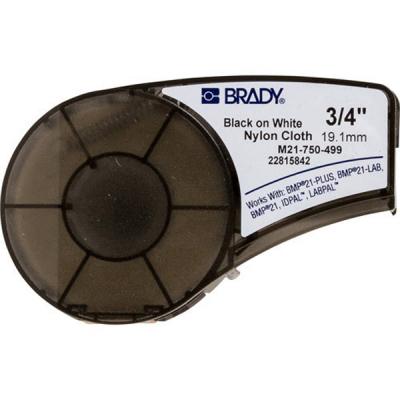     Brady M21-750-499, nylon, 19.05mm/4.87m, Black on White (M21-750-499) -  1
