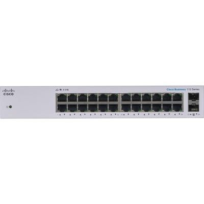 Cisco  CBS110 Unmanaged 24-port GE, 2x1G SFP Shared CBS110-24T-EU -  3