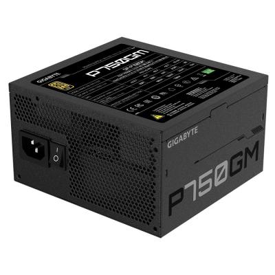 ���� ������� 750W, Gigabyte P750GM, Black, ���������, 120 �� (HYB), Active PFC, 80 Plus Gold, MB: 20+4 pin, CPU: 4+4 pin, VGA: 4 x 6+2 pin, 3xMolex / 1xFDD / 8xSATA, ������: OVP/OPP/SCP/UVP/OCP/OTP (GP-P750GM) - �������� 4