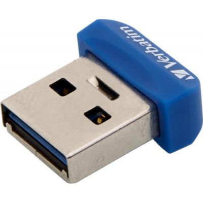 USB ���� ���������� Verbatim 64GB Store 'n' Stay NANO Blue USB 3.0 (98711) - �������� 3