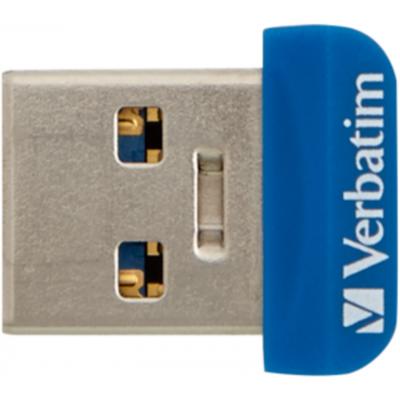 USB ���� ���������� Verbatim 64GB Store 'n' Stay NANO Blue USB 3.0 (98711) - �������� 1