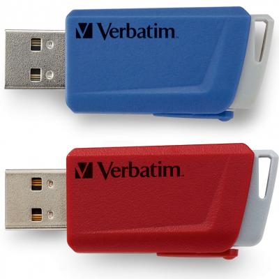 USB ���� ���������� Verbatim 2x32GB Store 'n' Click Red/Blue USB 3.2 (49308) - �������� 1