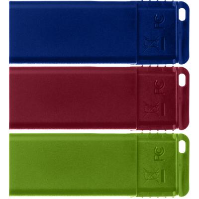 USB ���� ���������� Verbatim 3x16GB Slider Red/Blue/Green USB 2.0 (49326) - �������� 4
