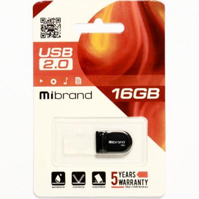 USB Flash Drive 16Gb Mibrand Scorpio Black (MI2.0/SC16M3B) -  2