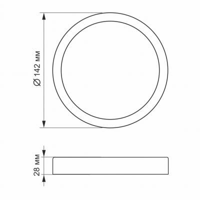 ��������� Videx LED 12W 5000K 220V (VL-DLRS-125) - �������� 3