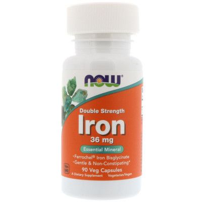 �������� Now Foods ������, Iron, 36 ��, 90 ������ (NOW-01444) - �������� 1