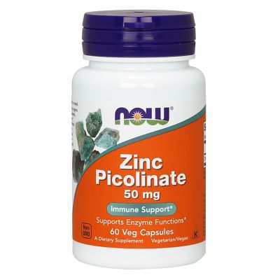 ���������-����������� �������� Now Foods ���� ���������, Zinc Picolinate, 50 ��, 60 �������������� � (NF1550) - �������� 1