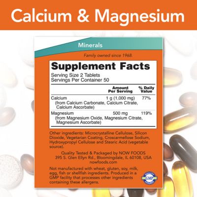�������� Now Foods ������� � ������, Calcium & Magnesium 2:1 Ratio, 100 ������ (NF1270) - �������� 2