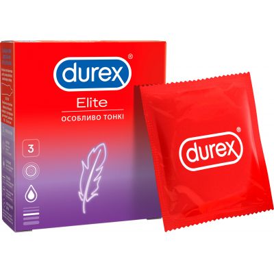 ������������ Durex Elite �������� � ���������� ������� (����) 3 ��. (5010232954236) - �������� 1