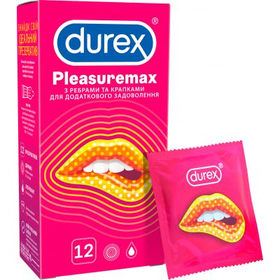 ������������ Durex Pleasuremax 12 ��. (5038483204016) - �������� 1