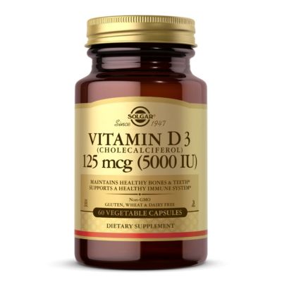³���� Solgar ³���� D3, Cholecalciferol, 5000 IU, 125 ���, 60 ��������� (SOL03312) - �������� 1