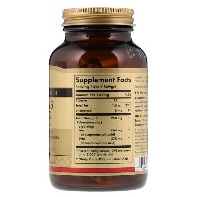   Solgar -3,   , Triple Strength, 950 , 50  (SOL-02057) -  2