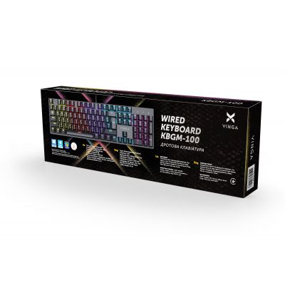 ���������� Vinga KBGM-100 LED Blue Switch USB Black (KBGM-100 Black) - �������� 5
