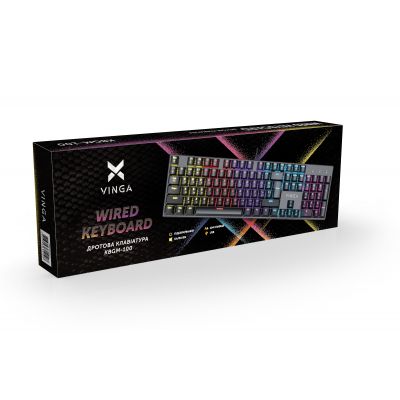 ���������� Vinga KBGM-100 LED Blue Switch USB Black (KBGM-100 Black) - �������� 6