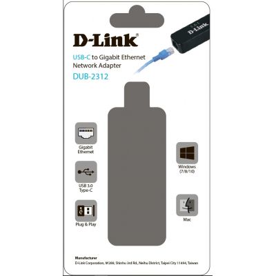D-Link   DUB-2312 1xGE, USB Type-C DUB-2312 -  3