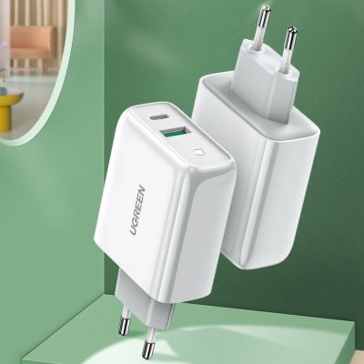   Ugreen CD170 36W USB + Type-C Charger (White) (60468) -  3