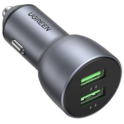   Ugreen CD213 36W 2xUSB QC 3.0 3A Car Charger (Dark Blue) (10144) -  1