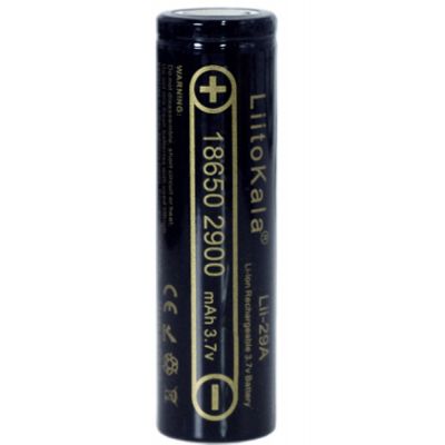 ����������� 18650 2900mah Li-Ion, (2850-2950mah), 3.7V (2.75-4.2V), Blac Liitokala (Lii-29A) - �������� 1