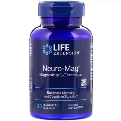 �������� Life Extension ������ L-�������, Magnesium L-Threonate, Neuro-Mag, 90 ���� (LEX-16039) - �������� 1