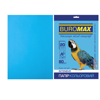 ������ Buromax �4, 80g, INTENSIVE blue, 20sh (BM.2721320-30) - �������� 1