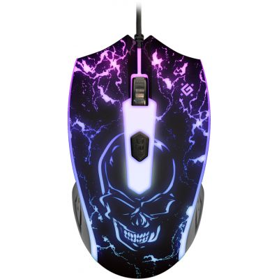 ���� Defender Overmatch GM-069, Black, USB, �������, 2400 dpi, 4 ������, RGB �����������, 1.5� (52069) - �������� 1