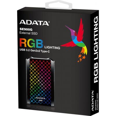 ADATA  SSD 1TB USB 3.2 Gen 2x2 Type-C ASE900G-1TU32G2-CBK -  7