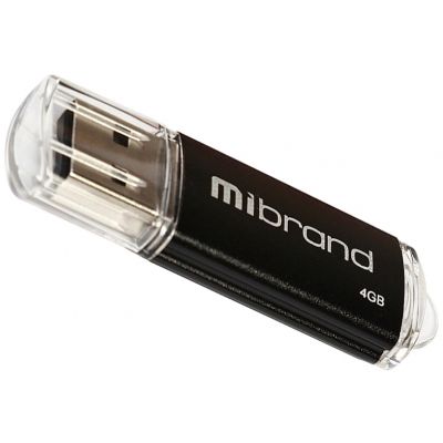 USB 2.0 Mibrand Cougar 4Gb Black (MI2.0/CU4P1B) -  1