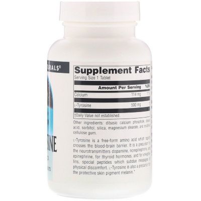 ������������ Source Naturals L-������� 500 ��, L-Tyrosine, 100 �������� (SNS-00190) - �������� 2