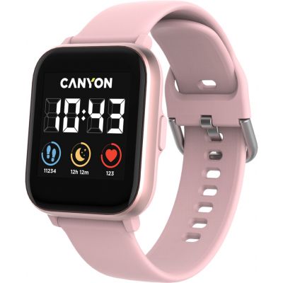 - Canyon SW-78 "Salt", Pink, 1.4" (240x240, IPS),  , 512Mb,  , Bluetooth, , ,  , IP68, 200 mAh, Android / iOS, 45  (CNS-SW78PP) -  1