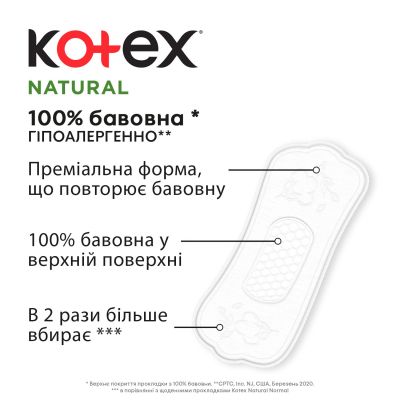 ���������� ��������� Kotex Natural Normal+ 18 ��. (5029053548968) - �������� 4