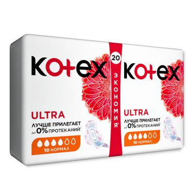 ������������� ��������� Kotex Ultra Normal 20 ��. (5029053542638) - �������� 2