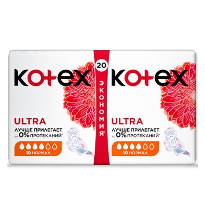 ������������� ��������� Kotex Ultra Normal 20 ��. (5029053542638) - �������� 3