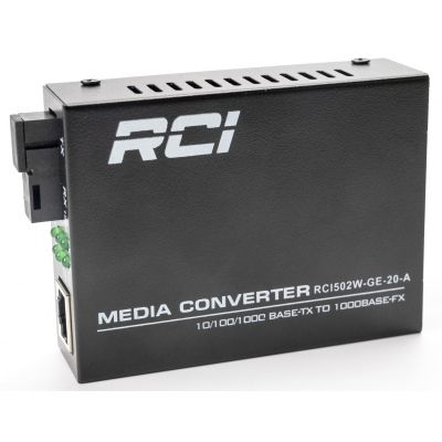 �������������� RCI 1G, 20km, SC, RJ45, Tx 1310nm standart size metal case (RCI502W-GE-20-A) - �������� 2