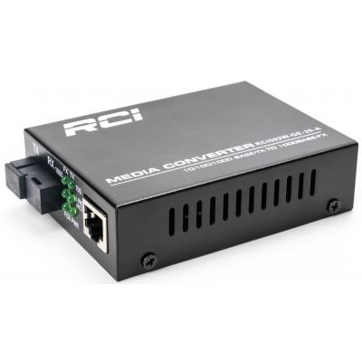 RCI 1G, 20km, SC, RJ45, Tx 1310nm standard size metal case (RCI502W-GE-20-A) -  1