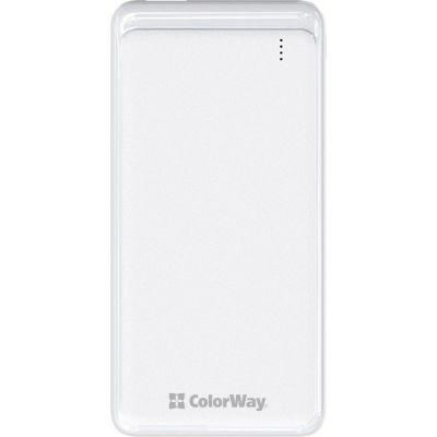  ColorWay 10 000 mAh Slim White (CW-PB100LPG3WT-PD) -  2