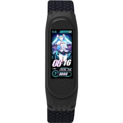 ������� ��� ������ �������� Armorstandart Braided Solo Loop ��� Xiaomi Mi Band 4/5/6 Black size M (ARM58769) - �������� 2