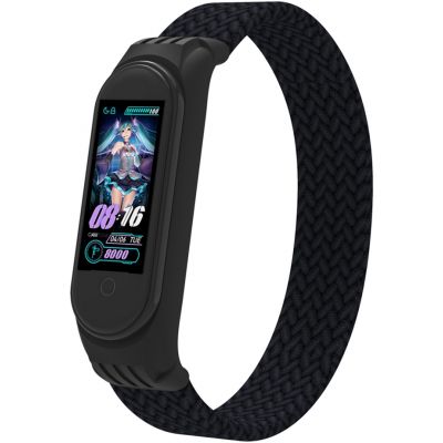 ������� ��� ������ �������� Armorstandart Braided Solo Loop ��� Xiaomi Mi Band 4/5/6 Black size M (ARM58769) - �������� 1