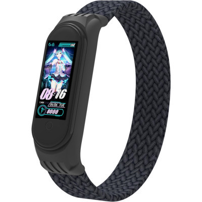 ������� ��� ������ �������� Armorstandart Braided Solo Loop ��� Xiaomi Mi Band 4/5/6 Charcoal size S (ARM59179) - �������� 1