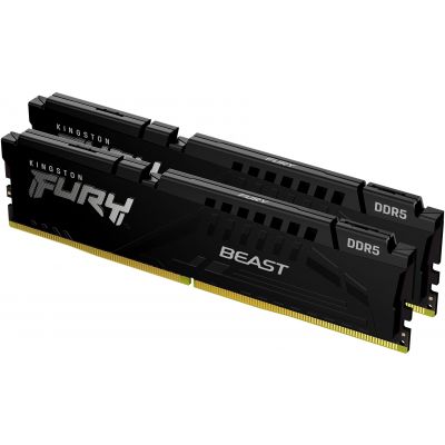 ������ ������ ��� ���������� DDR5 32GB (2x16GB) 5200 MHz Beast Black Kingston Fury (ex.HyperX) (KF552C40BBK2-32) - �������� 2
