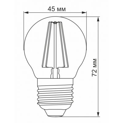 �������� TITANUM Filament G45 4W E27 2200K ������ (TLFG4504272A) - �������� 3