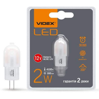  Videx G4C 12V 2W G4 4100K (VL-G4C-02124) -  1