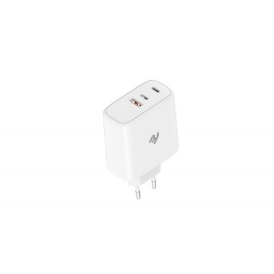   2E USB-C Wall Charger GaN 65W, white (2E-WC3USB65W-W) -  2