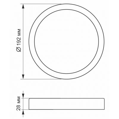 ��������� Videx LED ������� ��������� 18W 5000K (VL-DLRS-185) - �������� 2