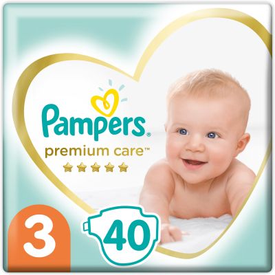 ϳ Pampers Premium Care Midi  3 (6-10 ) 40  (8001090379337) -  1