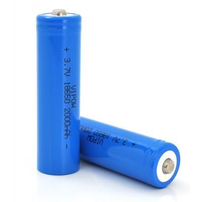  18650 Li-Ion ICR18650 TipTop, 2000mAh, 3.7V, Blue Vipow (ICR18650-2000mAhTT) -  1