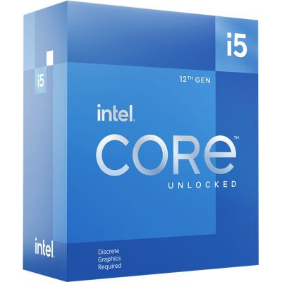  Intel Core i5 (LGA1700) i5-12400F, Box, 6x2.5 GHz (Turbo Boost 4.4 GHz, 12 ), L3 18Mb Smart Cache, Alder Lake, 10 nm, TDP 65W (BX8071512400F) -  1